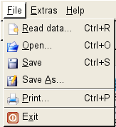 File menu